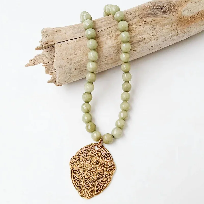 Personalized Jewelry Sale – Meaningful Gifts At Great Prices Women's Ancient Cross Gemstone Necklace In Army Personalized Jewelry Sale – Meaningful Gifts At Great Prices Women's Ancient Cross Gemstone Necklace In Army