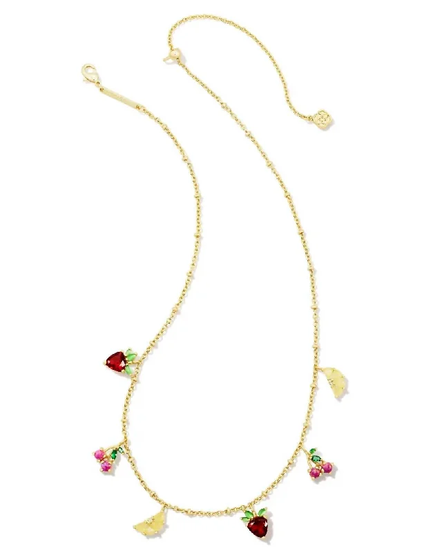 Limited-Time Offer On Elegant Jewelry Pieces Women's Fruit Gold Strand Necklace In Multi Mix Limited-Time Offer On Elegant Jewelry Pieces Women's Fruit Gold Strand Necklace In Multi Mix