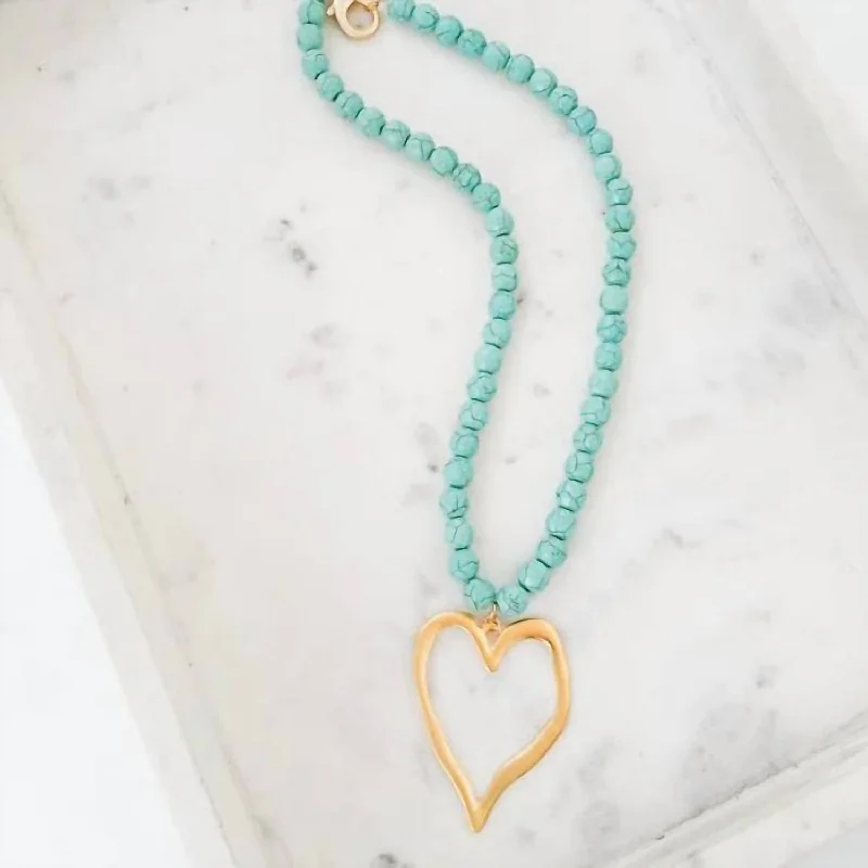 Handcrafted Jewelry Sale – Unique Designs At Low Prices Women's Gemstone Beaded Necklace In Turquoise Handcrafted Jewelry Sale – Unique Designs At Low Prices Women's Gemstone Beaded Necklace In Turquoise
