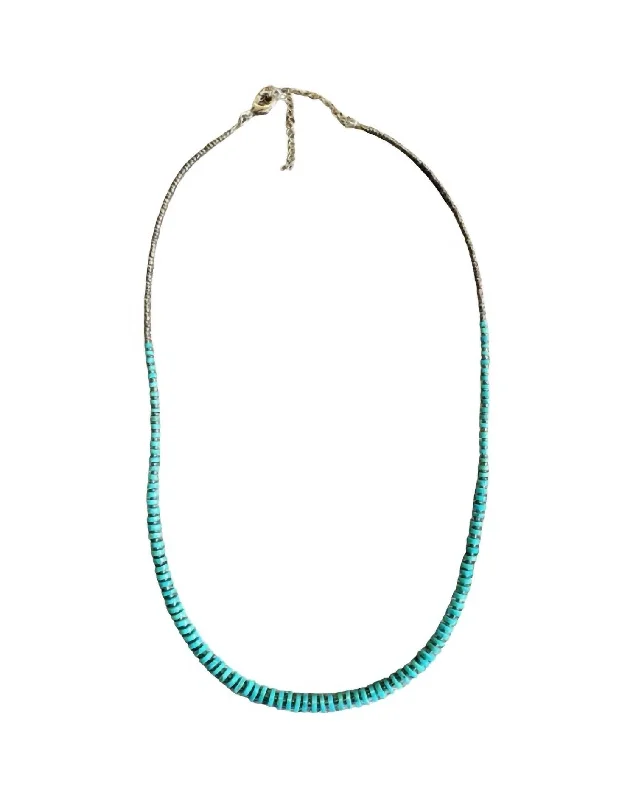 Customized Silver Jewelry For Unique Style Women's Graduated American Necklace In Turquoise Customized Silver Jewelry For Unique Style Women's Graduated American Necklace In Turquoise