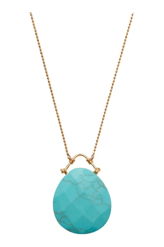 Delicate Crystal Jewelry For Sophisticated Charm Women's Necklace In Teal