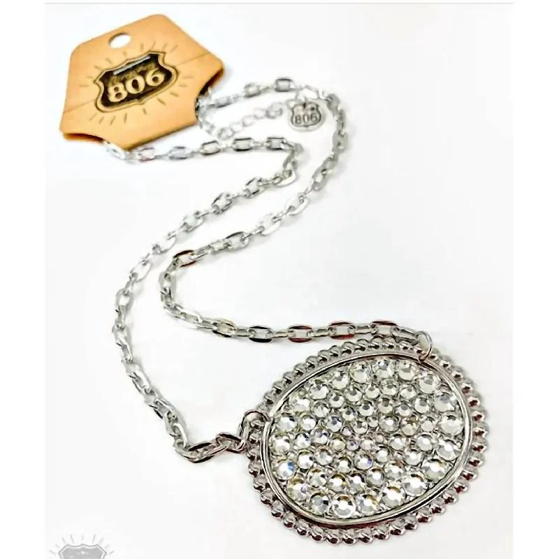 Huge Savings On Timeless Jewelry Collections Women's Rhinestone Necklace In Silver