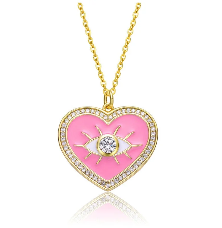 Jewelry Sale Bonanza – Grab Your Sparkle Now Young Adults/Teens 14k Yellow Gold Plated with Clear Cubic Zirconia Pink Enamel Heart Pendant Jewelry Sale Bonanza – Grab Your Sparkle Now Young Adults/Teens 14k Yellow Gold Plated with Clear Cubic Zirconia Pink Enamel Heart Pendant