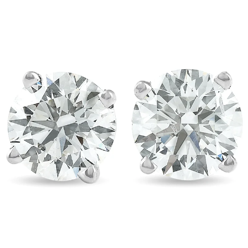 Eco-Friendly Sustainable Jewelry For Conscious Buyers 1 1/2 cttw Diamond Studs 14K White Gold IGI Certified Earrings Eco-Friendly Sustainable Jewelry For Conscious Buyers 1 1/2 cttw Diamond Studs 14K White Gold IGI Certified Earrings