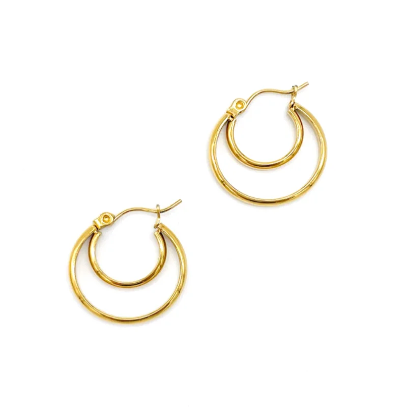 Your Dream Jewelry At Dream Prices – Shop Now 14k Gold Plated Crescent Midi Hoops