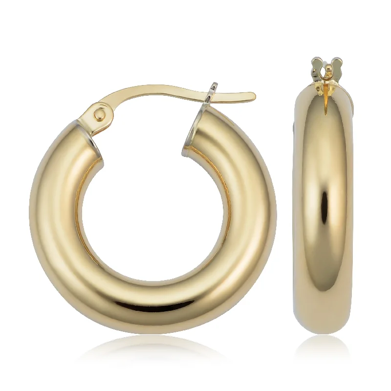 Limited Stock On Premium Jewelry At Low Prices 14k Gold Tube Hoop Earrings