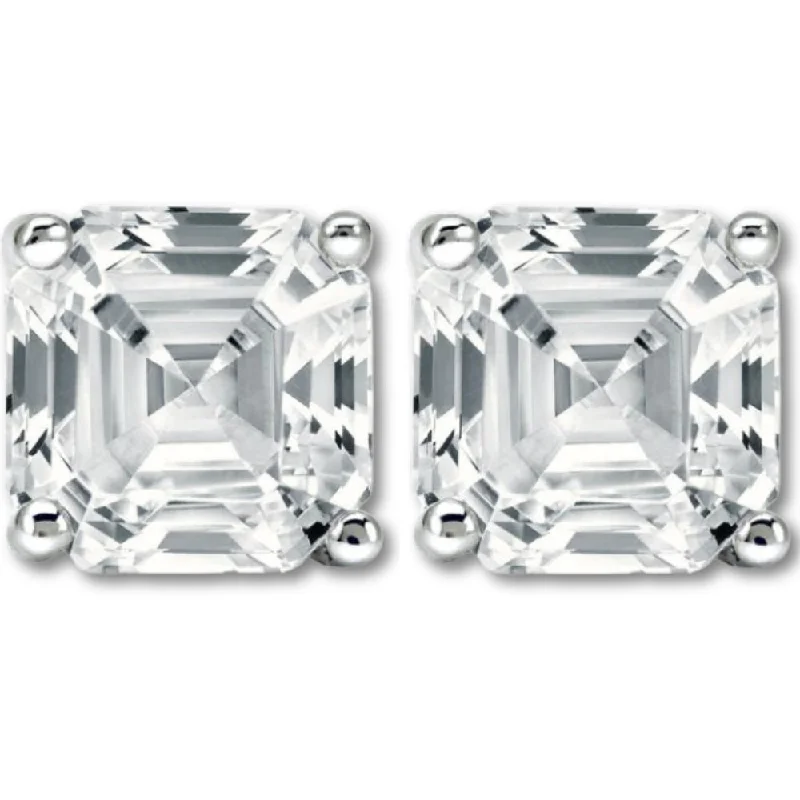 Huge Savings On Timeless Jewelry Collections 3.32Ct Asscher Cut Diamond Studs 14k White Gold Lab Grown Earrings Huge Savings On Timeless Jewelry Collections 3.32Ct Asscher Cut Diamond Studs 14k White Gold Lab Grown Earrings