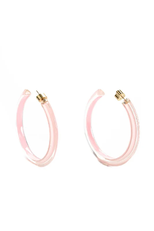 Timeless Beauty, Unbeatable Deals – Jewelry Sale On Alison Lou Womens Medium Lucite Jelly Hoop Earrings Light Pink 2" Timeless Beauty, Unbeatable Deals – Jewelry Sale On Alison Lou Womens Medium Lucite Jelly Hoop Earrings Light Pink 2"