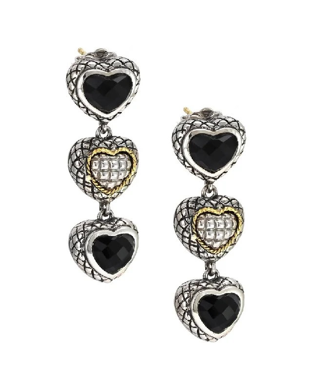 Celebrate Every Occasion With Sparkling Savings Andrea Candela Alhambra 18K Over Silver Diamond & Onyx Earrings Celebrate Every Occasion With Sparkling Savings Andrea Candela Alhambra 18K Over Silver Diamond & Onyx Earrings