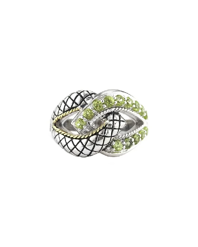 Dazzle In Elegance With Our Biggest Jewelry Sale Andrea Candela Conexion 18K Over Silver 1.02 ct. tw. Peridot Ring Dazzle In Elegance With Our Biggest Jewelry Sale Andrea Candela Conexion 18K Over Silver 1.02 ct. tw. Peridot Ring