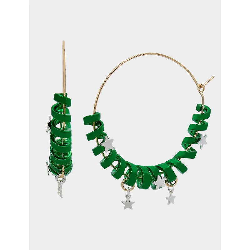 Buy More, Save More On Stunning Jewelry Pieces Betseys Holiday Coil Hoop Earrings Green Buy More, Save More On Stunning Jewelry Pieces Betseys Holiday Coil Hoop Earrings Green