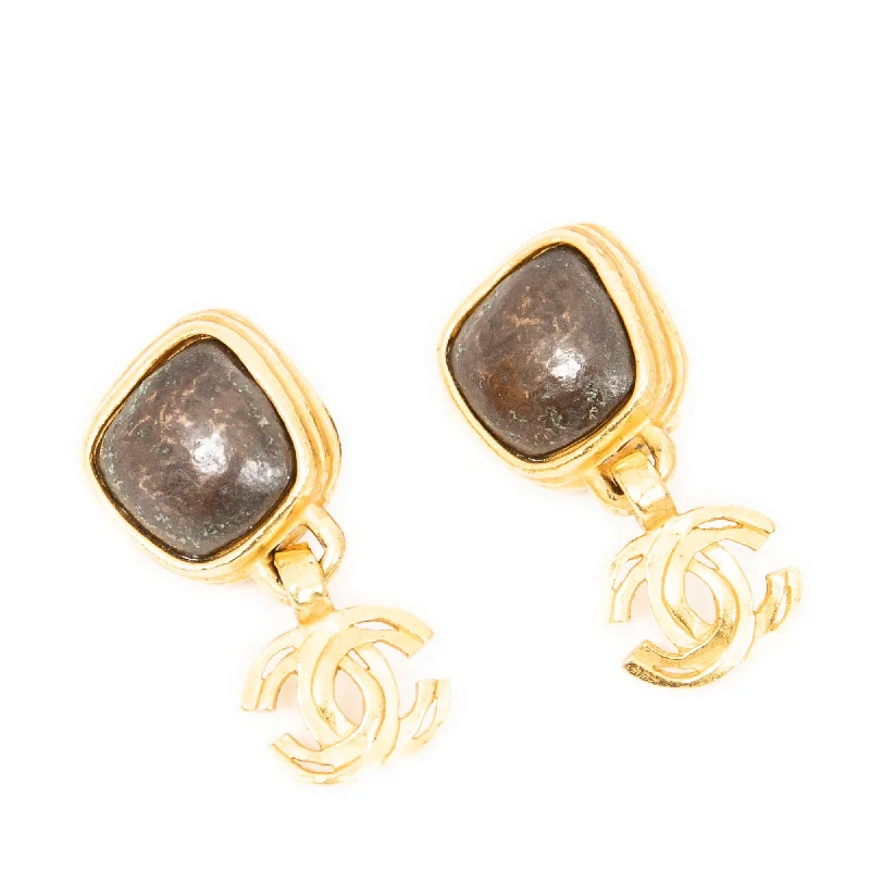 Handmade Pearl Jewelry For Timeless Elegance CC Stone Dangle Clip On Earrings
