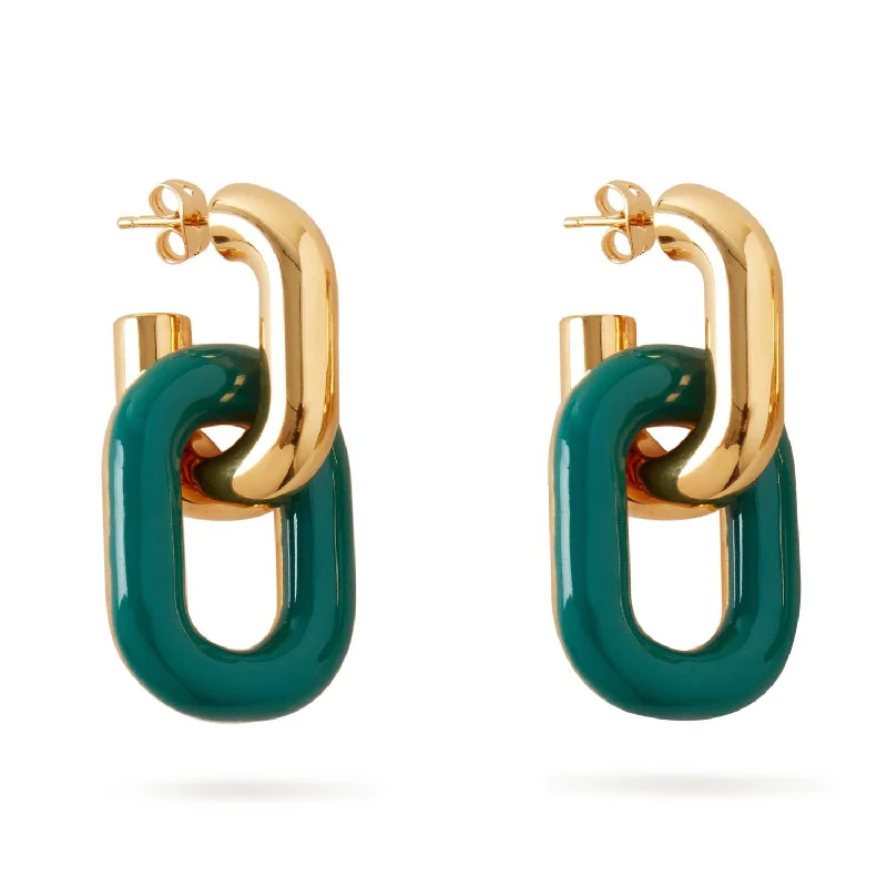 Unique Jewelry Designs Now At Discounted Rates Chain Link Double Hoop Earrings