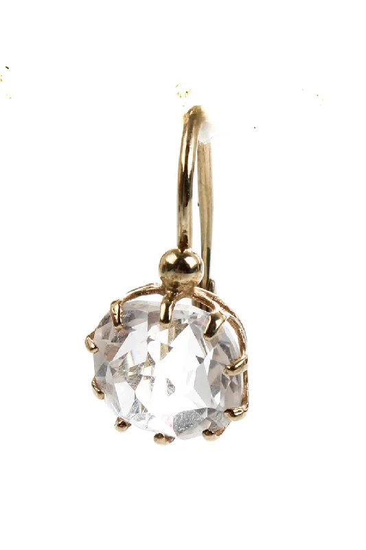 Grab Your Favorite Jewelry At The Lowest Prices Designer Womens 10kt Yellow Gold CZ Dangle Earring Grab Your Favorite Jewelry At The Lowest Prices Designer Womens 10kt Yellow Gold CZ Dangle Earring