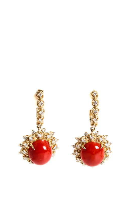 Best Jewelry Sale – Shop Exclusive Designs Now Designer Womens 14K Yellow Gold Coral Diamond Accent Earrings 9.8g Best Jewelry Sale – Shop Exclusive Designs Now Designer Womens 14K Yellow Gold Coral Diamond Accent Earrings 9.8g
