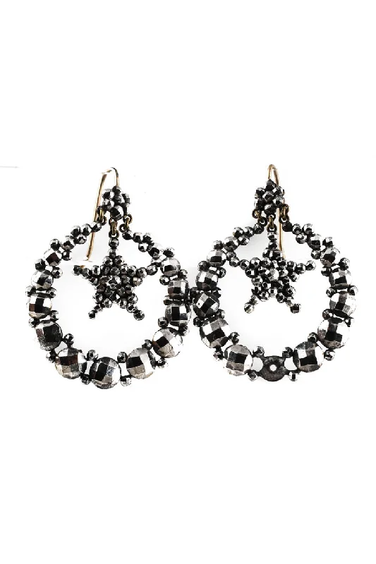 Bestselling Jewelry At Special Promotional Rates Designer Womens Antique Paste Star Hoop Drop Earrings Bestselling Jewelry At Special Promotional Rates Designer Womens Antique Paste Star Hoop Drop Earrings