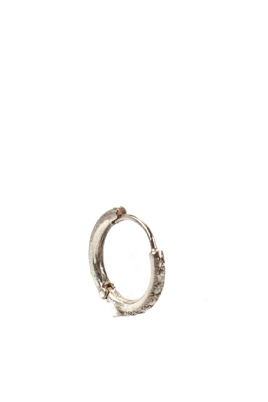 Don't Miss Our Biggest Jewelry Sale Of The Season Jasper Womens Sterling Silver Diamond Pave Small Hoop Mono Earring Don't Miss Our Biggest Jewelry Sale Of The Season Jasper Womens Sterling Silver Diamond Pave Small Hoop Mono Earring