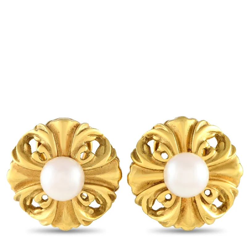 Flash Sale On Elegant Jewelry – Don't Miss Out Lagos Vintage 18K Yellow Gold Pearl Clip-On Earrings LA04-041624 Flash Sale On Elegant Jewelry – Don't Miss Out Lagos Vintage 18K Yellow Gold Pearl Clip-On Earrings LA04-041624