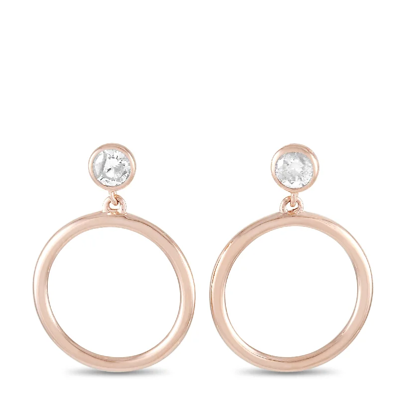 Sparkle More For Less – Jewelry Sale Happening Now LB Exclusive 14K Rose Gold 0.18 ct Diamond Earrings Sparkle More For Less – Jewelry Sale Happening Now LB Exclusive 14K Rose Gold 0.18 ct Diamond Earrings