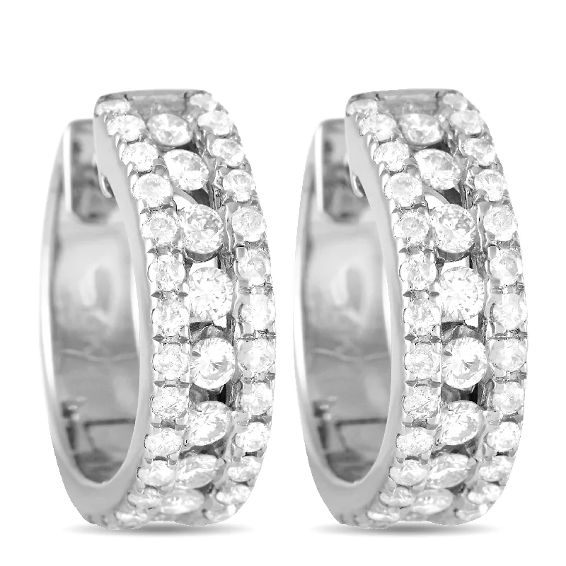 Premium Jewelry Now Available At Special Discounts LB Exclusive 14K Rose Gold 1.0ct Diamond Hoop Earrings Premium Jewelry Now Available At Special Discounts LB Exclusive 14K Rose Gold 1.0ct Diamond Hoop Earrings