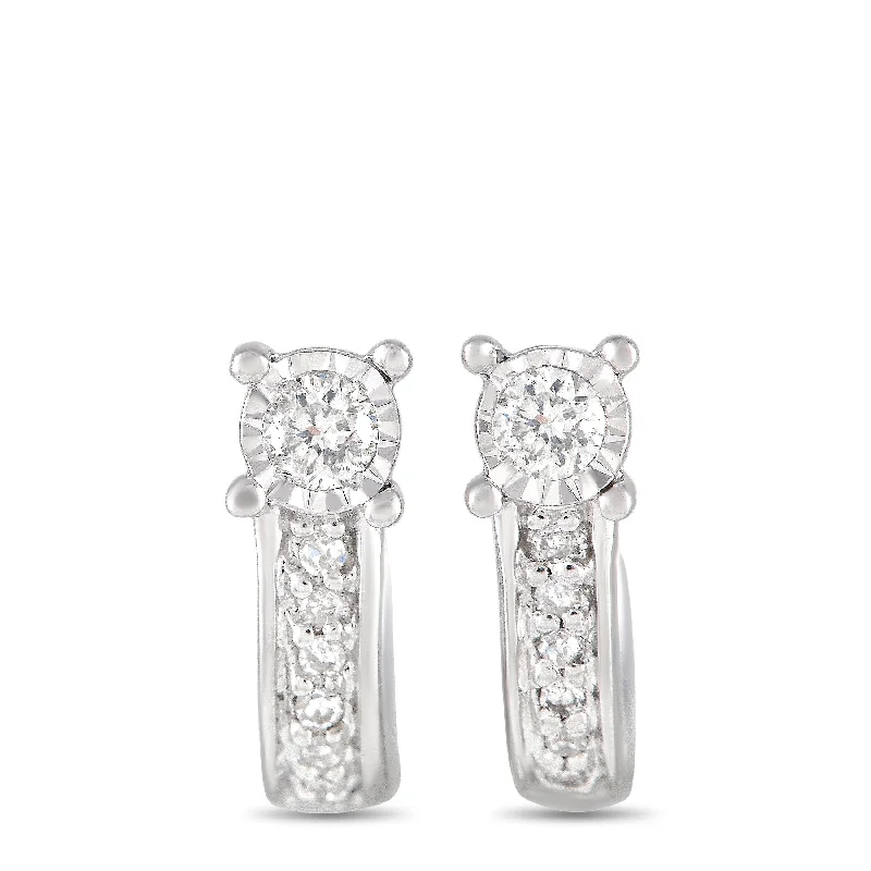 Modern Jewelry At Exclusive Discounts – Shop Today LB Exclusive 14K White Gold 0.10ct Diamond Earrings ER28554 Modern Jewelry At Exclusive Discounts – Shop Today LB Exclusive 14K White Gold 0.10ct Diamond Earrings ER28554