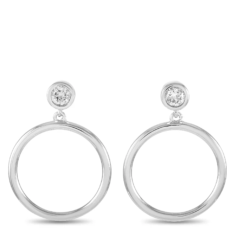 Grab Exquisite Jewelry At The Lowest Prices LB Exclusive 14K White Gold 0.40 ct Diamond Earrings