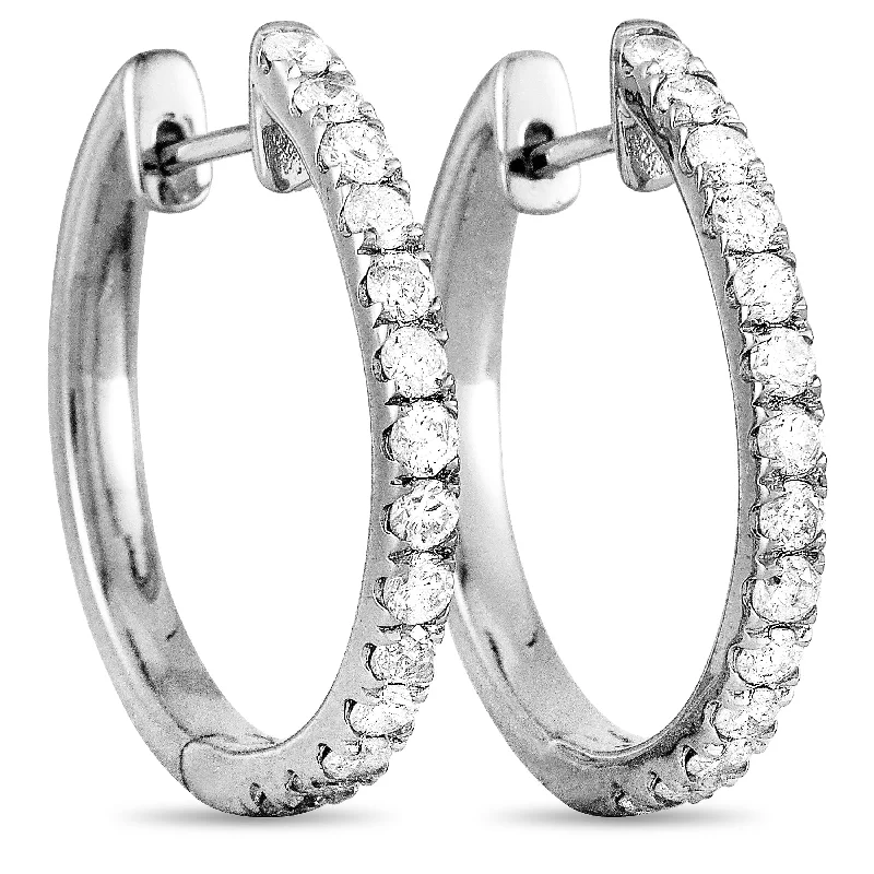 Personalized Jewelry Sale – Meaningful Gifts At Great Prices LB Exclusive 14K White Gold 0.50ct Diamond Hoop Earrings Personalized Jewelry Sale – Meaningful Gifts At Great Prices LB Exclusive 14K White Gold 0.50ct Diamond Hoop Earrings