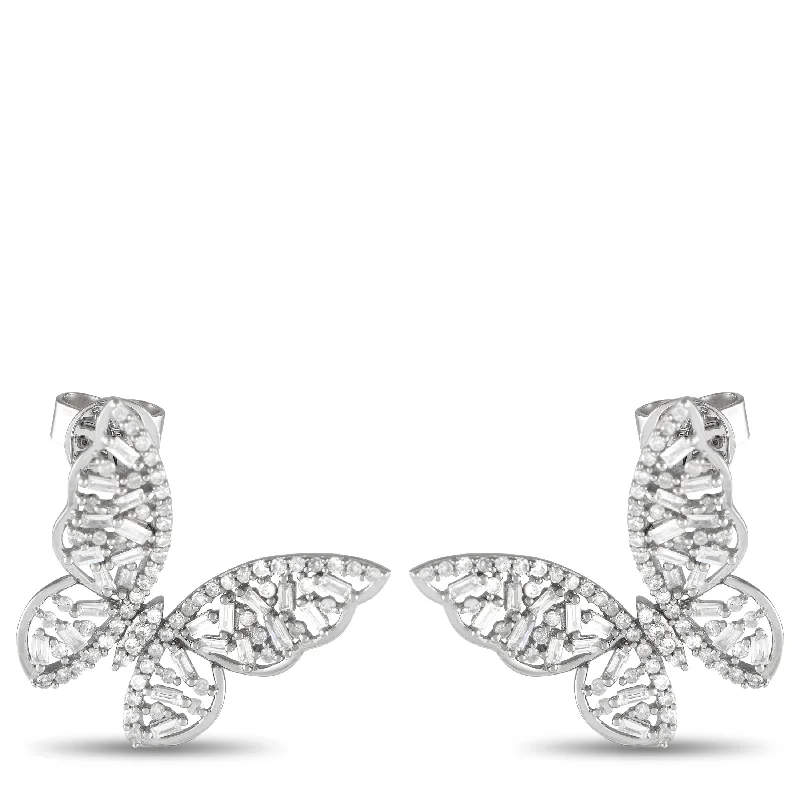 Trending Jewelry Styles Now At Limited-Time Discounts LB Exclusive 14K White Gold 1.0ct Diamond Butterfly Earrings ER28227 Trending Jewelry Styles Now At Limited-Time Discounts LB Exclusive 14K White Gold 1.0ct Diamond Butterfly Earrings ER28227