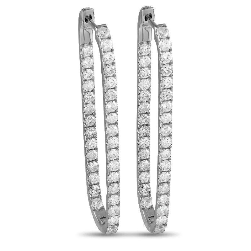 Handcrafted Jewelry Sale – Unique Designs At Low Prices LB Exclusive 14K White Gold 2.25ct Diamond Rounded Rectangle Hoop Earrings ER28178 Handcrafted Jewelry Sale – Unique Designs At Low Prices LB Exclusive 14K White Gold 2.25ct Diamond Rounded Rectangle Hoop Earrings ER28178
