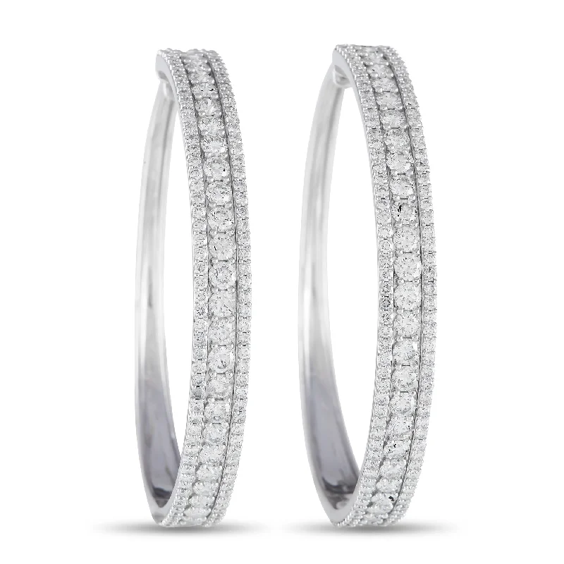 Exclusive Gemstone Jewelry Markdowns – Shop Now LB Exclusive 14K White Gold 7.0ct Diamond Tapered Hoop Earrings Exclusive Gemstone Jewelry Markdowns – Shop Now LB Exclusive 14K White Gold 7.0ct Diamond Tapered Hoop Earrings