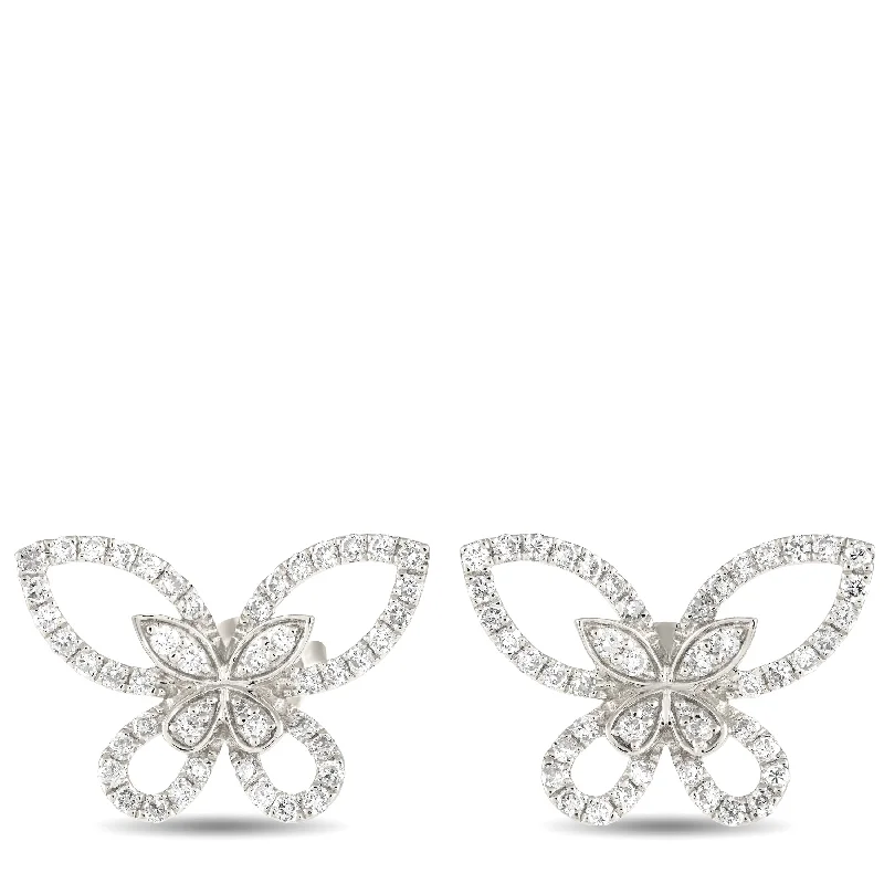 Save On Luxury Jewelry Pieces – Limited-Time Offers LB Exclusive 18K White Gold 0.75ct Diamond Butterfly Earrings AER-16725 Save On Luxury Jewelry Pieces – Limited-Time Offers LB Exclusive 18K White Gold 0.75ct Diamond Butterfly Earrings AER-16725