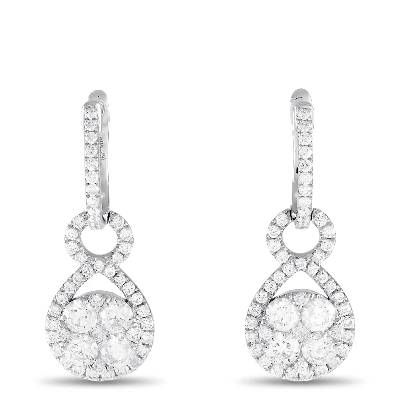 Your Perfect Accessory Now At The Best Price LB Exclusive 18K White Gold 2.55ct Diamond Drop Earrings AER-7973 Your Perfect Accessory Now At The Best Price LB Exclusive 18K White Gold 2.55ct Diamond Drop Earrings AER-7973