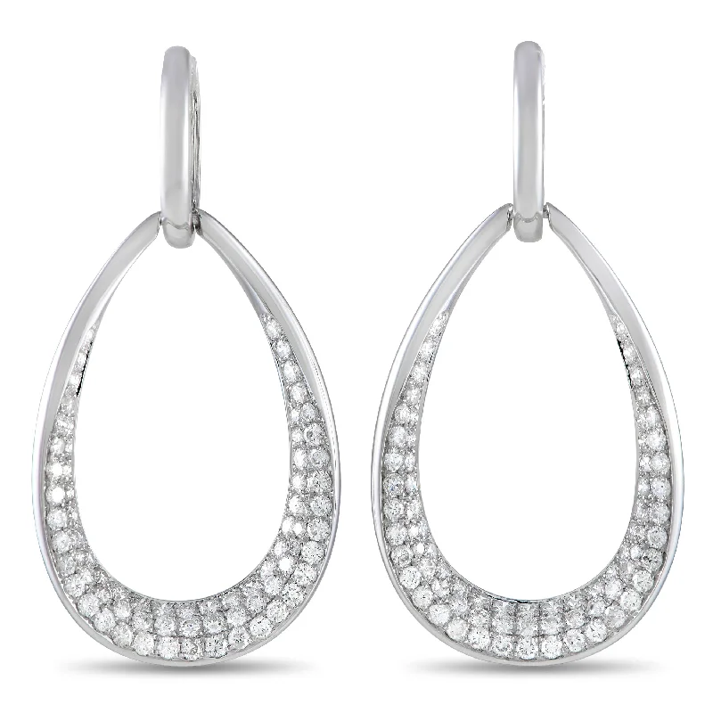 Stunning Jewelry At Even More Stunning Prices LB Exclusive 18K White Gold 3.05ct Diamond Drop Earrings Stunning Jewelry At Even More Stunning Prices LB Exclusive 18K White Gold 3.05ct Diamond Drop Earrings