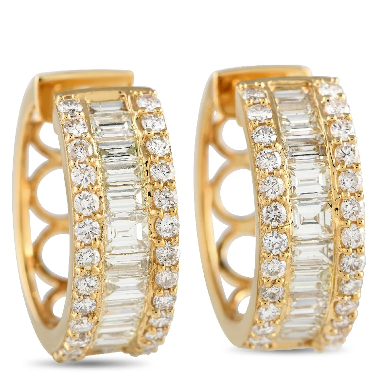 Shine In Style – Shop Jewelry Discounts Today LB Exclusive 18K Yellow Gold 2.90ct Diamond Hoop Earrings Shine In Style – Shop Jewelry Discounts Today LB Exclusive 18K Yellow Gold 2.90ct Diamond Hoop Earrings