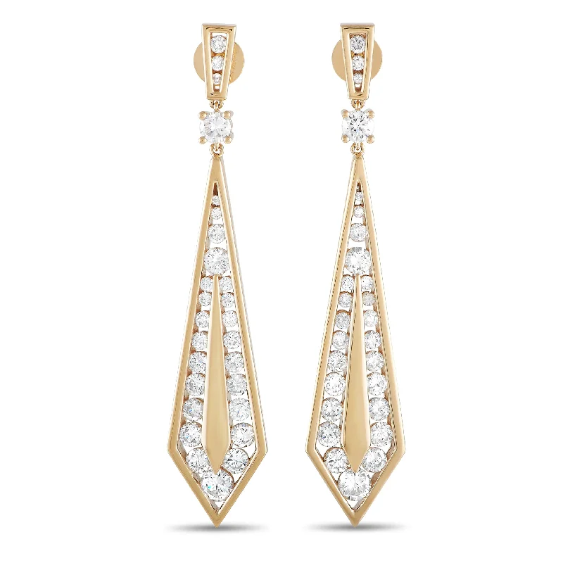 Everyday Jewelry Essentials Now On Sale LB Exclusive 18K Yellow Gold 3.55ct Diamond Geometric Drop Earrings Everyday Jewelry Essentials Now On Sale LB Exclusive 18K Yellow Gold 3.55ct Diamond Geometric Drop Earrings