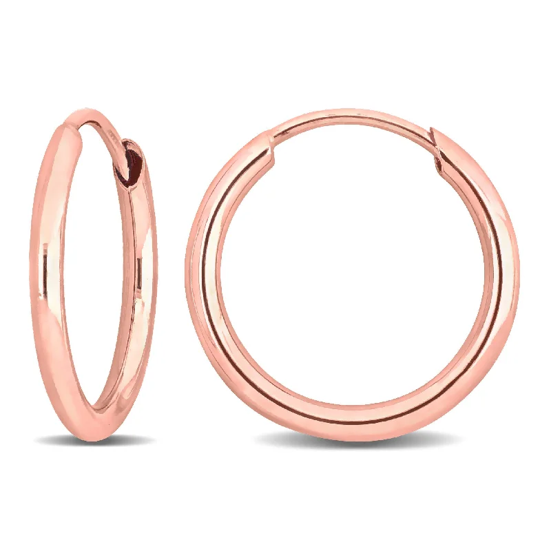 Jewelry Deals That Outshine The Rest Mimi & Max 13mm Hoop Earrings in 14k Rose Gold