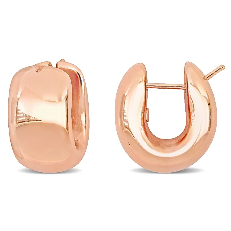 Exclusive Jewelry Bundles At Discounted Prices Mimi & Max 20.5mm Wide Polished Huggie Earrings in 14k Rose Gold Exclusive Jewelry Bundles At Discounted Prices Mimi & Max 20.5mm Wide Polished Huggie Earrings in 14k Rose Gold