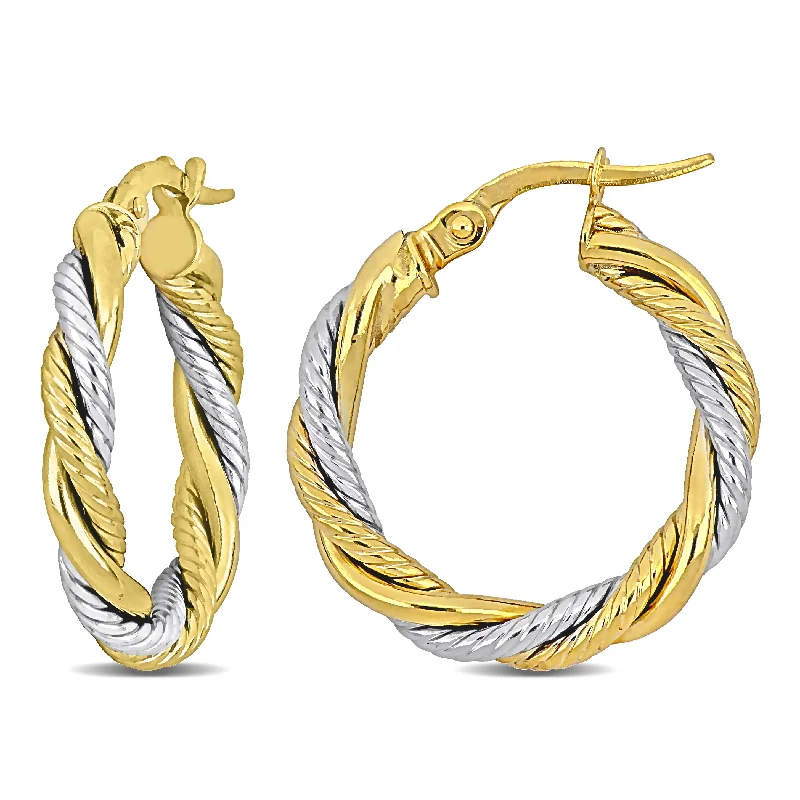 Shine In Style – Shop Jewelry Discounts Today Mimi & Max 20mm Twisted Hoop Earrings in 10k Yellow and White Gold Shine In Style – Shop Jewelry Discounts Today Mimi & Max 20mm Twisted Hoop Earrings in 10k Yellow and White Gold