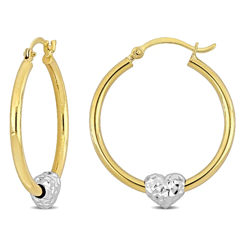 Shop Modern Jewelry Collections With Exclusive Discounts Mimi & Max 29mm Heart Hoop Earrings in 14k Yellow Gold Shop Modern Jewelry Collections With Exclusive Discounts Mimi & Max 29mm Heart Hoop Earrings in 14k Yellow Gold