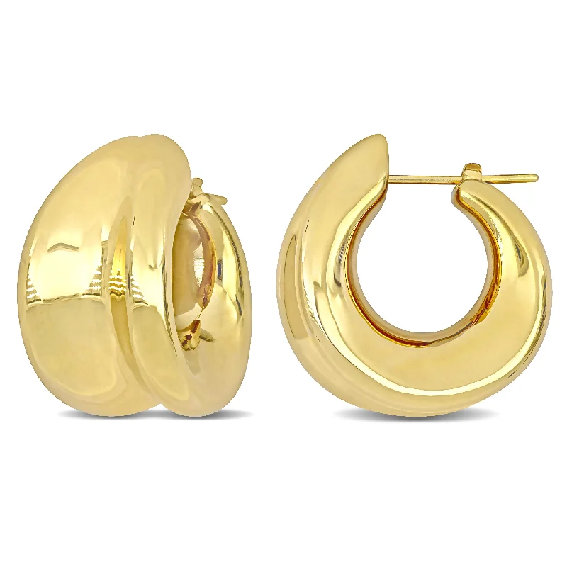 Personalized Jewelry At Special Discount Rates Mimi & Max 29mm Wide Huggie Earrings in 14k Yellow Gold Personalized Jewelry At Special Discount Rates Mimi & Max 29mm Wide Huggie Earrings in 14k Yellow Gold