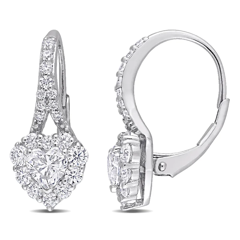 Shine Without Limits – Jewelry Sale Happening Now Mimi & Max 2ct DEW Created Moissanite Heart Halo Leverback Earrings in Sterling Silver Shine Without Limits – Jewelry Sale Happening Now Mimi & Max 2ct DEW Created Moissanite Heart Halo Leverback Earrings in Sterling Silver