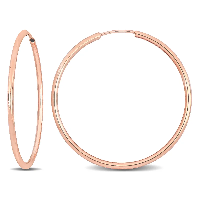 Dainty And Elegant Jewelry Now At Reduced Prices Mimi & Max 30mm Hoop Earrings in 14k Rose Gold Dainty And Elegant Jewelry Now At Reduced Prices Mimi & Max 30mm Hoop Earrings in 14k Rose Gold