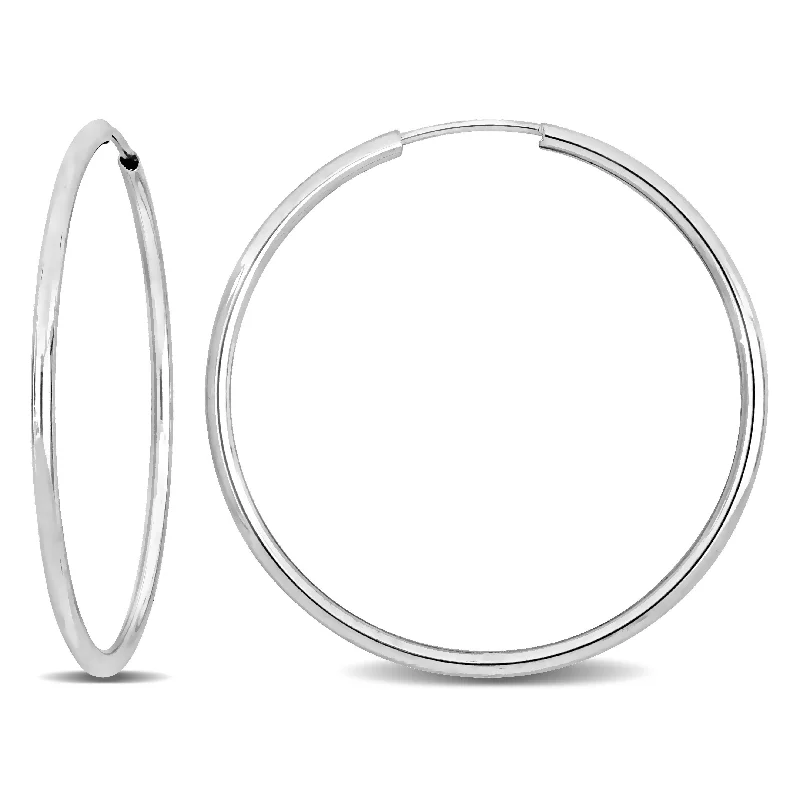 Affordable Elegance – Special Jewelry Sale Now Live Mimi & Max 30mm Hoop Earrings in 14k White Gold Affordable Elegance – Special Jewelry Sale Now Live Mimi & Max 30mm Hoop Earrings in 14k White Gold