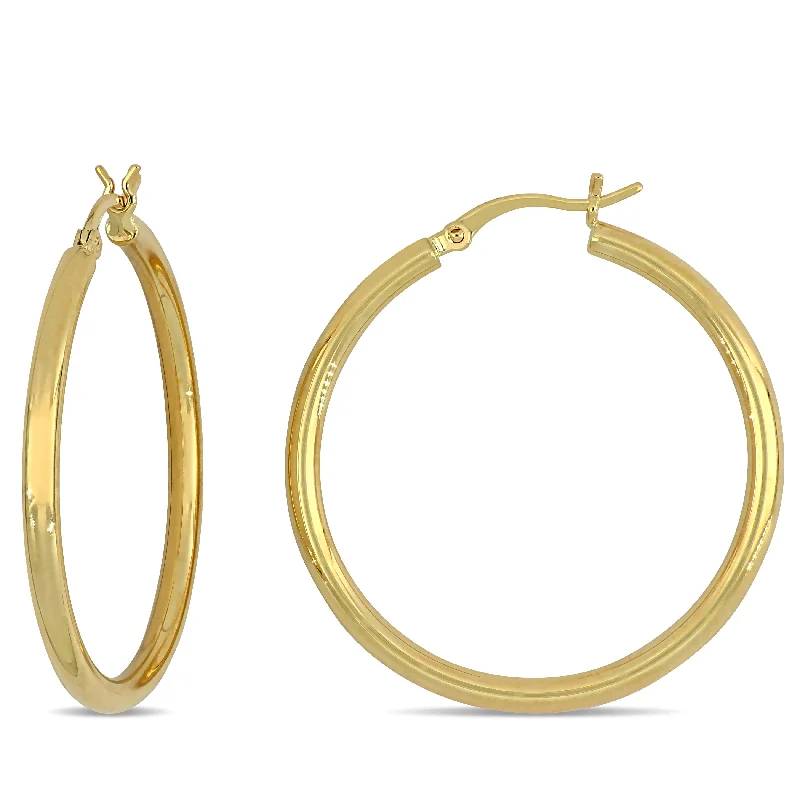 Last Chance To Shop High-End Jewelry At Markdown Prices Mimi & Max 35mm Flat Hoop Earrings in 10k Yellow Gold Last Chance To Shop High-End Jewelry At Markdown Prices Mimi & Max 35mm Flat Hoop Earrings in 10k Yellow Gold