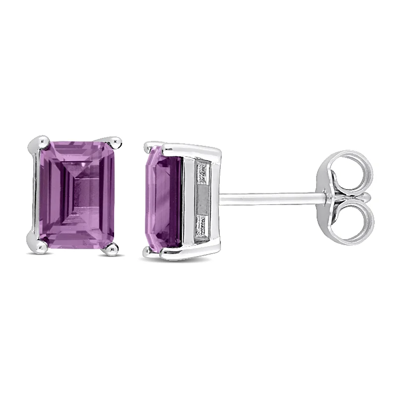 Elegant Rose Gold Jewelry For A Stylish Touch Mimi & Max 3ct TGW Octagon Simulated Alexandrite Earrings in Sterling Silver Elegant Rose Gold Jewelry For A Stylish Touch Mimi & Max 3ct TGW Octagon Simulated Alexandrite Earrings in Sterling Silver
