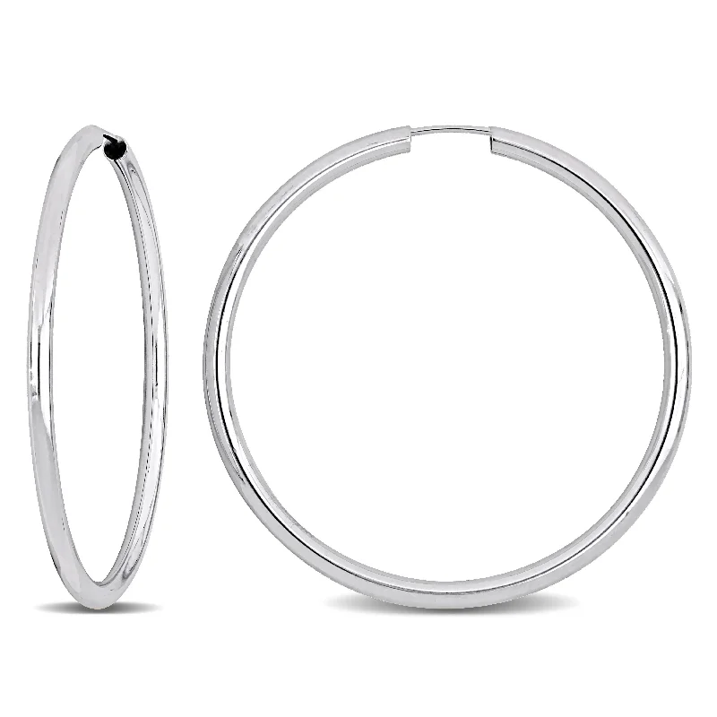 Jewelry Flash Sale – Stylish Designs At Unbeatable Rates Mimi & Max 40mm Hoop Earrings in 14k White Gold Jewelry Flash Sale – Stylish Designs At Unbeatable Rates Mimi & Max 40mm Hoop Earrings in 14k White Gold