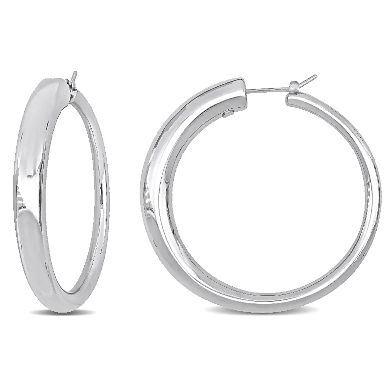 Best-Selling Jewelry Now Available At Special Deals Mimi & Max 48mm Polished Hoop Earrings in 14k White Gold Best-Selling Jewelry Now Available At Special Deals Mimi & Max 48mm Polished Hoop Earrings in 14k White Gold