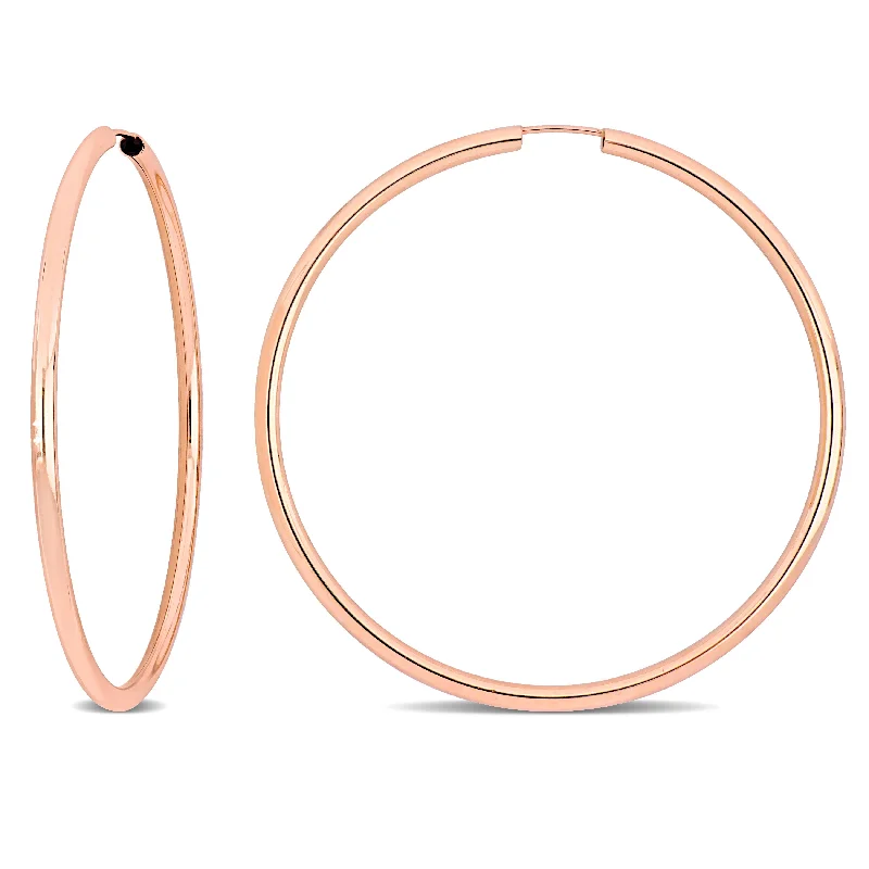 Don't Miss These Dazzling Jewelry Discounts Mimi & Max 50mm Hoop Earrings in 14k Rose Gold Don't Miss These Dazzling Jewelry Discounts Mimi & Max 50mm Hoop Earrings in 14k Rose Gold