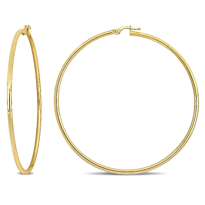 Shop Handcrafted Jewelry At Special Promotional Rates Mimi & Max 64.5mm Hoop Earrings in 10k Yellow Gold Shop Handcrafted Jewelry At Special Promotional Rates Mimi & Max 64.5mm Hoop Earrings in 10k Yellow Gold