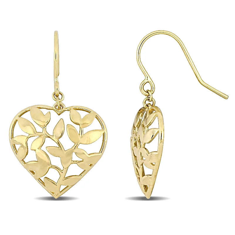 Limited-Stock Jewelry Sale – Shop Before It's Gone Mimi & Max Floral Heart Hook Earrings in 10k Yellow Gold Limited-Stock Jewelry Sale – Shop Before It's Gone Mimi & Max Floral Heart Hook Earrings in 10k Yellow Gold
